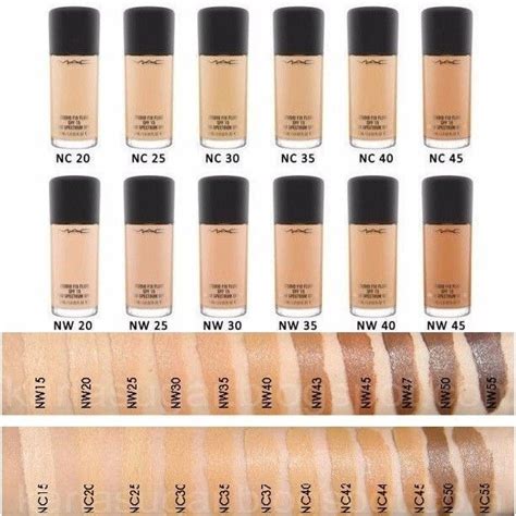 mac fix fluid foundation shades.